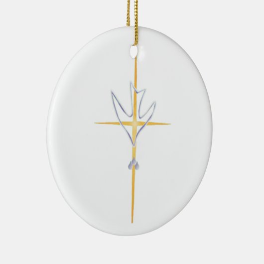 円形の洗礼オーナメント セラミックオーナメント (右)