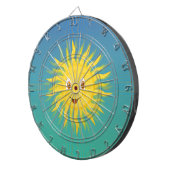円形の線を持つ太陽の光 ダーツボード (正面右)