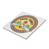 円形の自由なチベット タイル (側面)