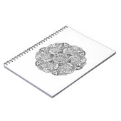 円形の落書きのデザイン ノートブック (左側)