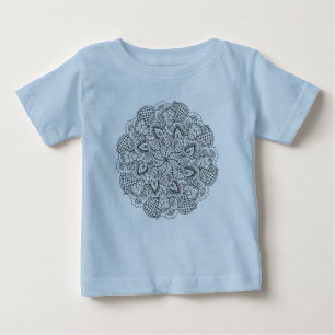 円形の落書き ベビーTシャツ