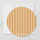 円形の西部の中立ベビーシャワーの招待状 招待状 (裏面)