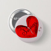 円形の金属の生存者ボタン 缶バッジ (正面&裏面)