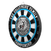 円形の鹿のブルズアイのアートワーク ダーツボード (正面右)