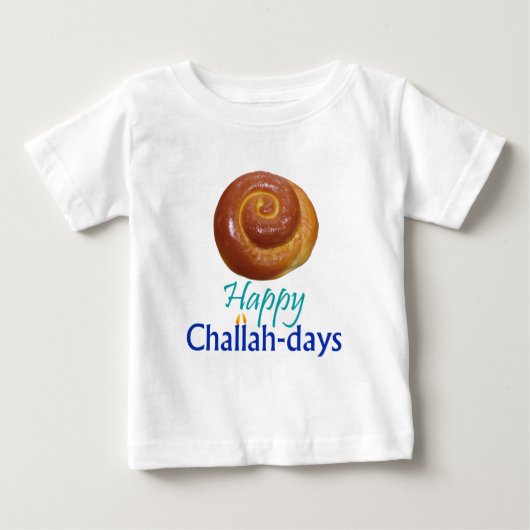 円形のchalladays ベビーTシャツ (正面)