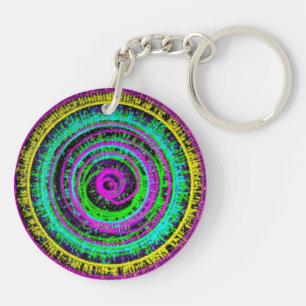 円形のkeychain キーホルダー