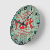 円形のTuitの柱時計 ラウンド壁時計 (傾斜)