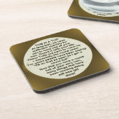 円形のTuitの~のコルクのコースター コースター (左側)