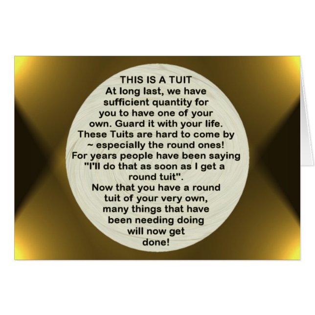 円形のTuitの~カード (正面横)