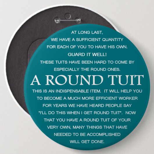 円形のTuit 缶バッジ (正面&裏面)