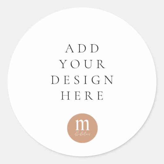 円形または正方形 ラウンドシール (正面)