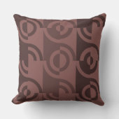 円形よくはしゃぐ断片茶色装飾用クッション クッション (正面)