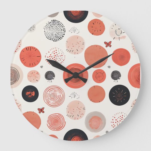 円形アクリル製壁時計 ラージ壁時計 (正面)