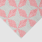 円形イリュージョン – 赤、グレー、白ストライプの各 薄葉紙 (詳細)