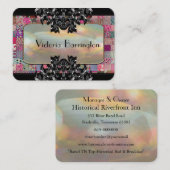 円形エレガントなキルト 名刺 (正面/裏面)