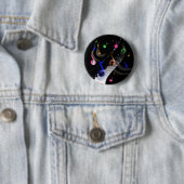 円形カラフルな音楽的なボタン 缶バッジ (インサイチュ)