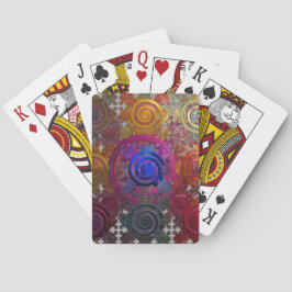 円形カラフルホットプレートトランプ トランプ