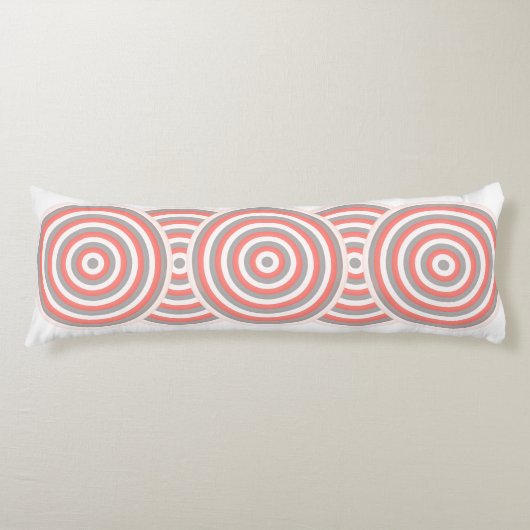 円形カラフル抱き枕付きデザイン ボディピロー (正面)