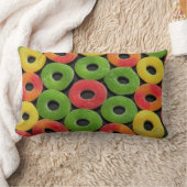 円形キャンディパターン ランバークッション (ブランケット)