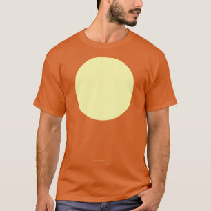 円形クレイオラレモンイエロー Tシャツ