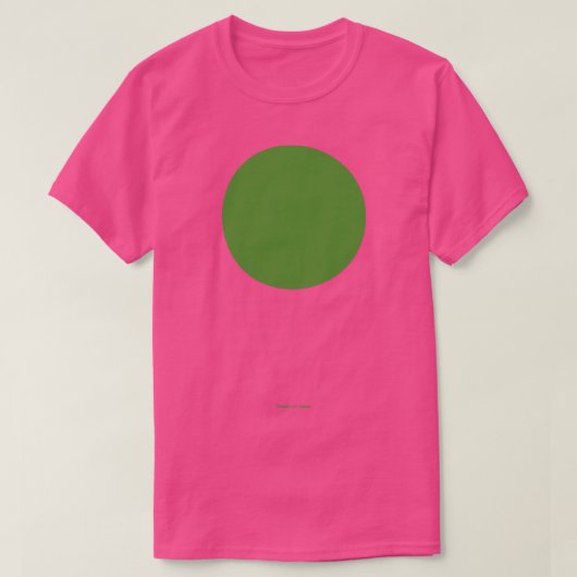 円形クレイオラ最大グリーン Tシャツ (デザイン正面)