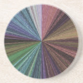 円形グラディエント自然レインボー コースター (正面)