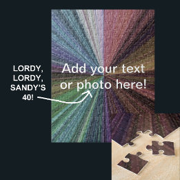 円形グラディエント自然レインボー ジグソーパズル