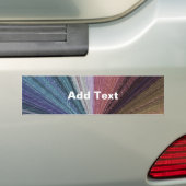 円形グラディエント自然レインボー バンパーステッカー (車上)