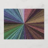 円形グラディエント自然レインボー ポストカード (正面)