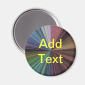 円形グラディエント自然レインボー マグネット (正面/裏面)