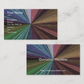 円形グラディエント自然レインボー 名刺 (正面/裏面)