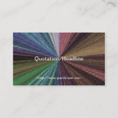 円形グラディエント自然レインボー 名刺 (裏面)