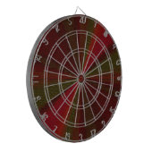 円形グラデーションパッチワーク赤から緑 ダーツボード (正面左)