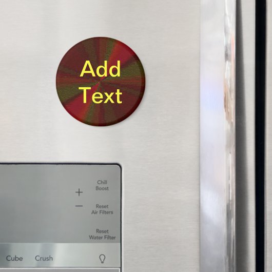 円形グラデーションパッチワーク赤から緑 マグネット (インサイチュ (冷蔵庫))