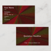 円形グラデーションパッチワーク赤から緑 名刺 (正面/裏面)