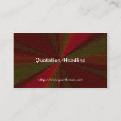 円形グラデーションパッチワーク赤から緑 名刺 (裏面)