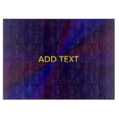 円形グラデーションパッチワーク青から紫 カッティングボード (正面)