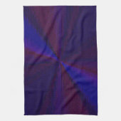 円形グラデーションパッチワーク青から紫 キッチンタオル (縦)