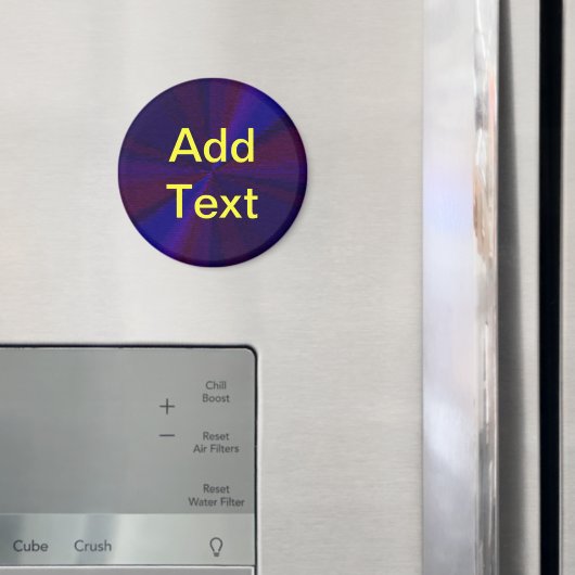 円形グラデーションパッチワーク青から紫 マグネット (インサイチュ (冷蔵庫))