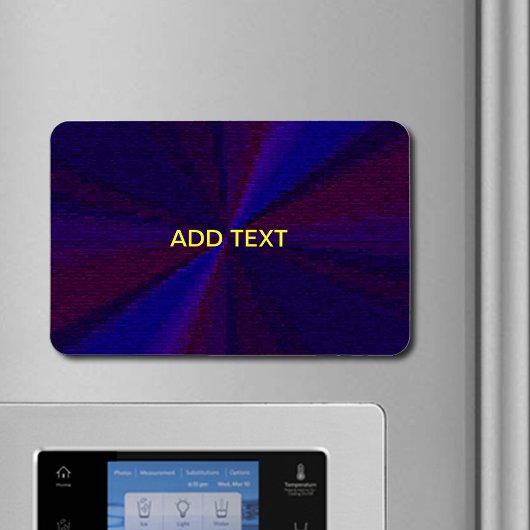 円形グラデーションパッチワーク青から紫 マグネット