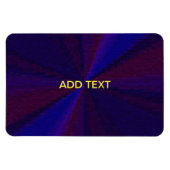 円形グラデーションパッチワーク青から紫 マグネット (横)