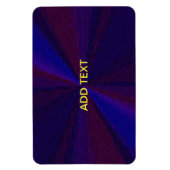 円形グラデーションパッチワーク青から紫 マグネット (縦)