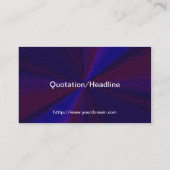 円形グラデーションパッチワーク青から紫 名刺 (裏面)