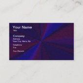 円形グラデーションパッチワーク青から紫 名刺 (正面)