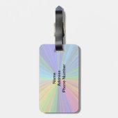 円形グラデーション虹 ラゲッジタグ (裏面縦)