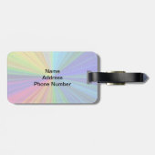 円形グラデーション虹 ラゲッジタグ (裏面横)