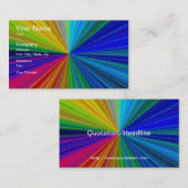 円形グラデーション虹 名刺 (正面/裏面)