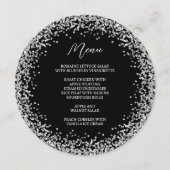 円形シルバーグリッターブラック メニュー (正面)