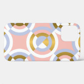 円形ジオメトリ形状:カラフルヴィンテージKaleid Case-Mate iPhoneケース (裏面 (横))