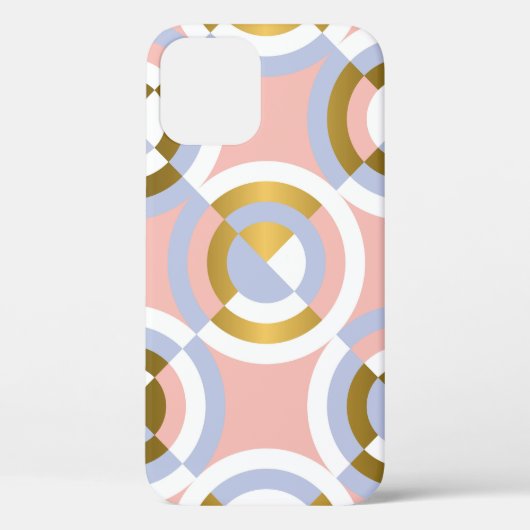 円形ジオメトリ形状:カラフルヴィンテージKaleid Case-Mate iPhoneケース (裏面)